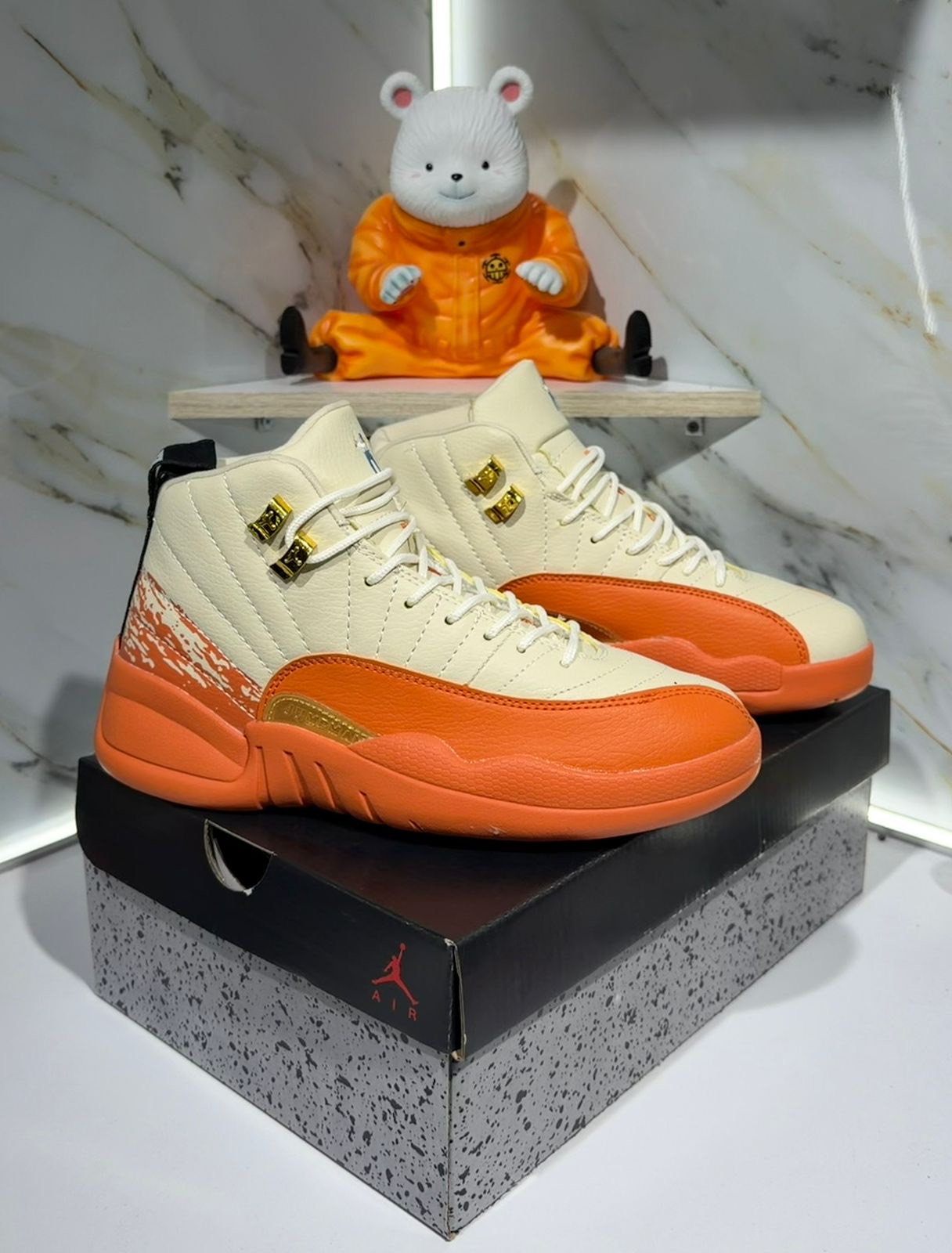 Jordan Retro 12 Beige Naranja