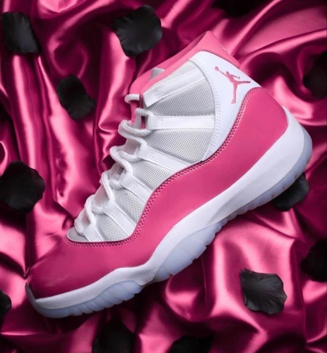 Nike Air Jordan Retro 11 Pink And White