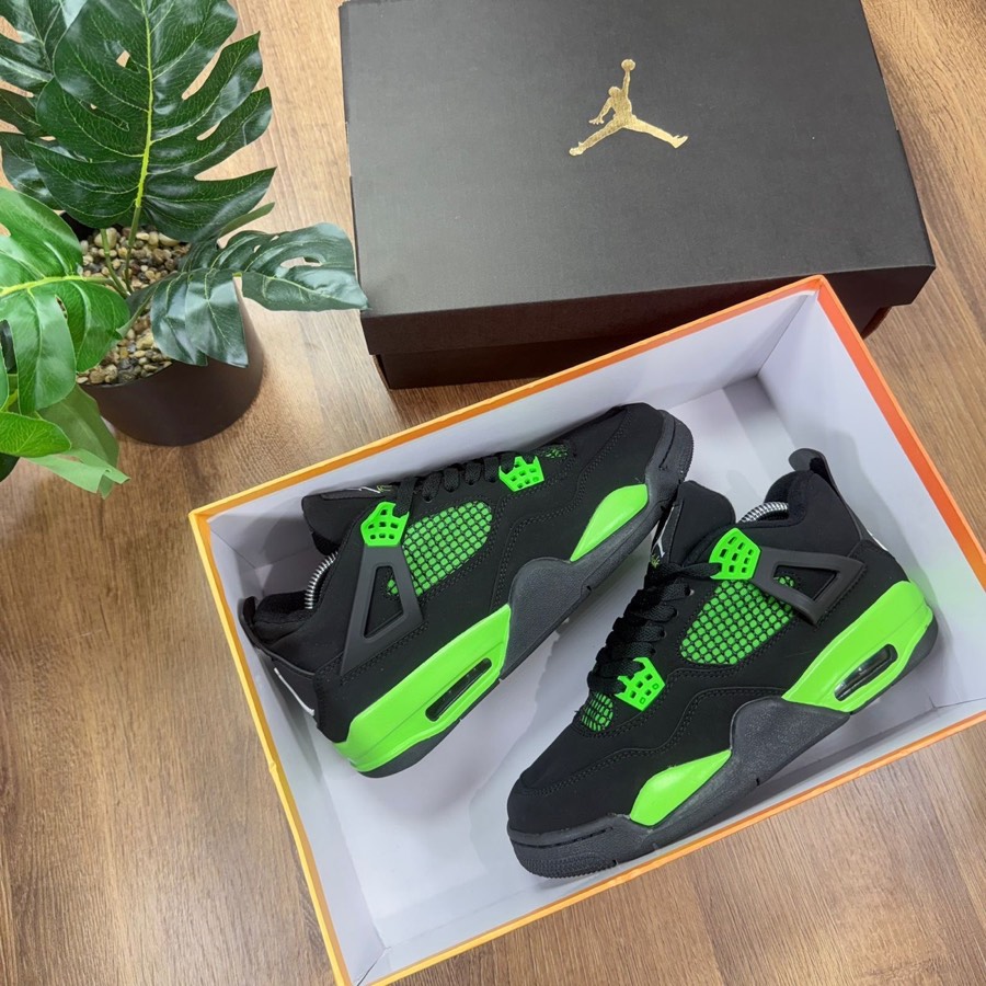 Nike Air Jordan Retro 4 Green Thunder